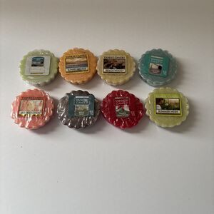 Lot of 8 Yankee Candle Tarts Wax- All Different Flavors/Fragrances-NIP